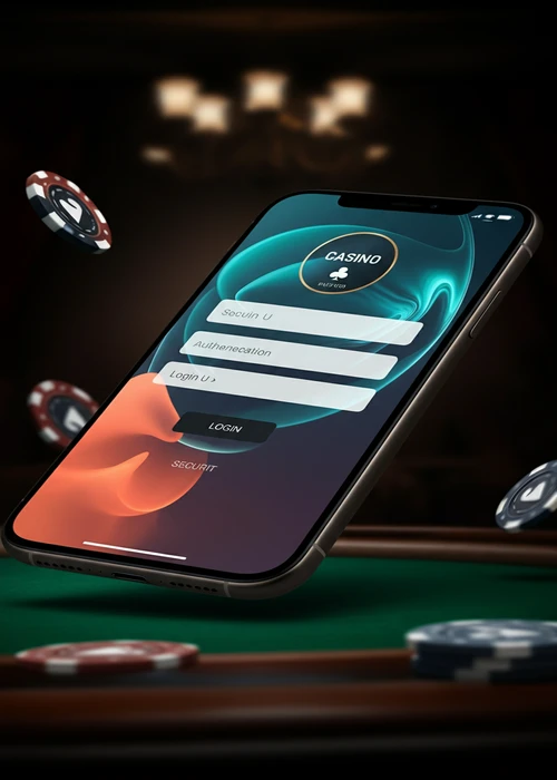 King Johnnie Casino login page showing a secure access form with username and password fields and the casino's lion mascot.